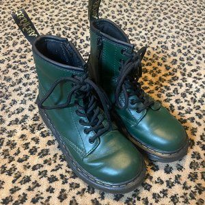 Dr Martens kids size 12 boots Doc Martens shoes green